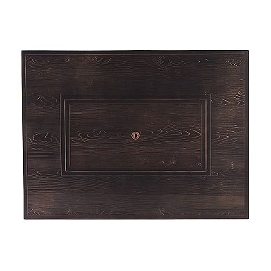 Oakland Living Rectangular Outdoor Aluminum Propane Fire Pit Table