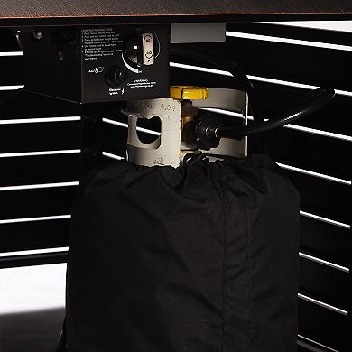 Oakland Living Rectangular Outdoor Aluminum Propane Fire Pit Table