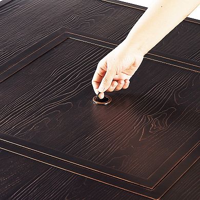 Oakland Living Square Aluminum Propane Fire Pit Table