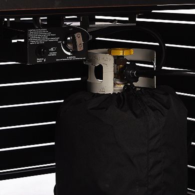 Oakland Living Square Aluminum Propane Fire Pit Table