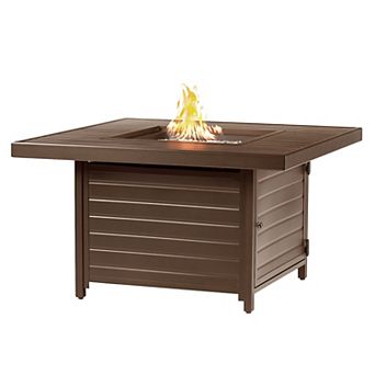 Oakland Living Square Outdoor Propane Fire Pit Table