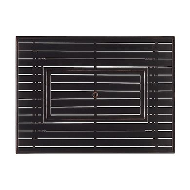 Oakland Living Rectangular Outdoor Propane Fire Pit Table