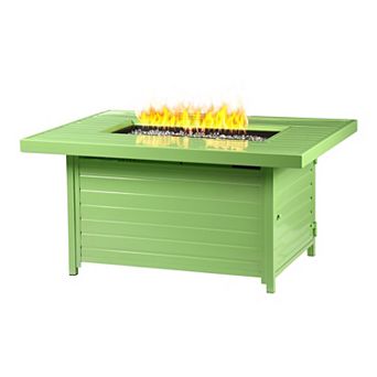 Oakland Living Rectangular Outdoor Propane Fire Pit Table