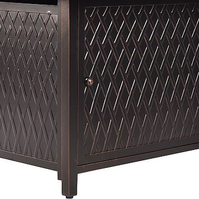 Oakland Living Rectangular Propane Fire Pit Table