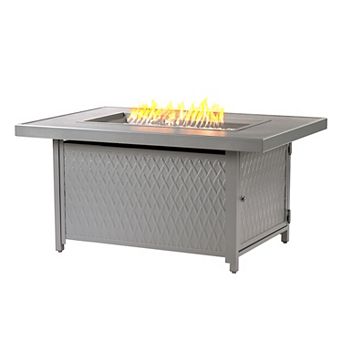 Oakland Living Rectangular Propane Fire Pit Table