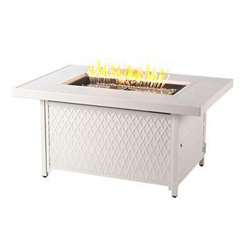 Oakland Living Rectangular Propane Fire Pit Table