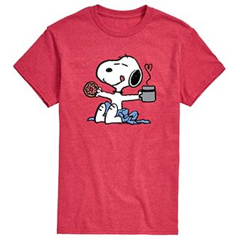Men's Peanuts Donut Coffee Snoopy Tee