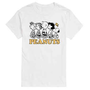 Men's Peanuts Group Outline Tee