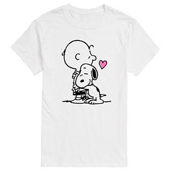 Men's Peanuts Snoopy Charlie Hug Tee