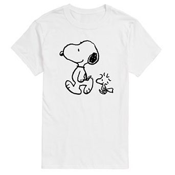 Men's Peanuts Snoopy Woodstock Walk Tee
