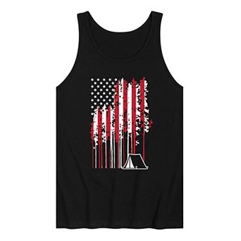 Men's Camp Pines American Flag Tank Top
