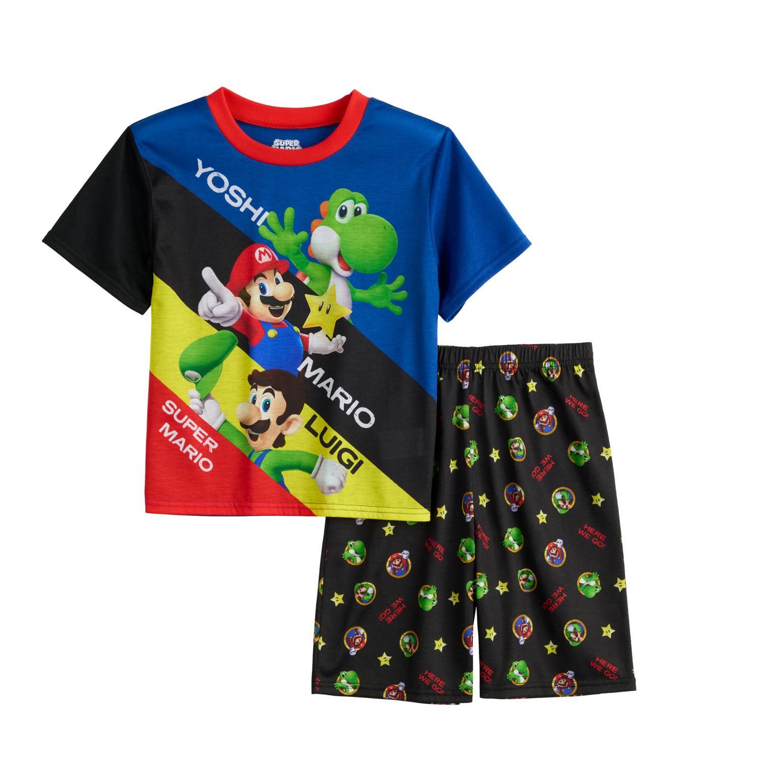 Super Mario T-shirt 3-pack, Mario, Luigi en Yoshi Jongens Gamer
