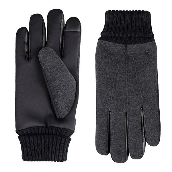 Men's Dockers® Stretch Wool Gloves with Knit Cuff and Touch Screen ...