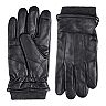 Men's Dockers Cuffed Leather Gloves with Touchscreen Compatibility