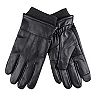 Men's Dockers Cuffed Leather Gloves with Touchscreen Compatibility