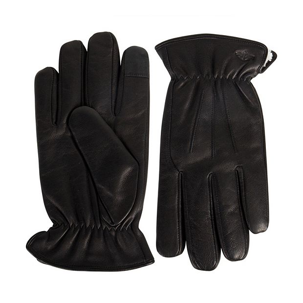 Men s Dockers Trigger Finger Leather Gloves with Touchscreen