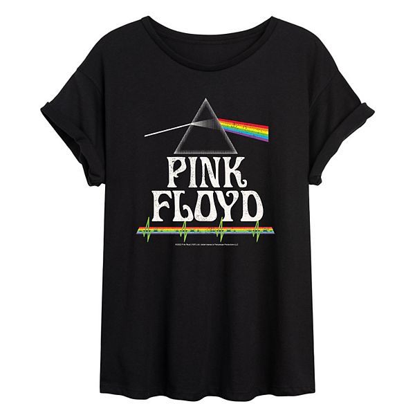 Juniors' Pink Floyd Dark Side Of The Moon Prism Flowy Tee