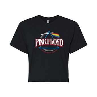 Juniors' Pink Floyd Dark Side Of The Moon Cropped Tee