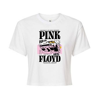 Juniors' Pink Floyd Essex Cropped Graphic Tee