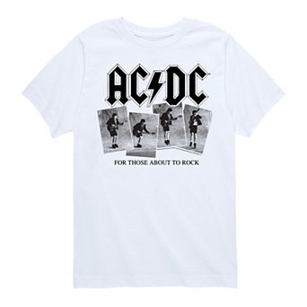 Boys 8-20 ACDC About To Rock Photos Graphic Tee