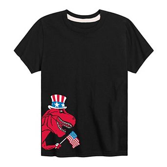 Boys 8-20 Fourth Of July Dino Graphic Tee