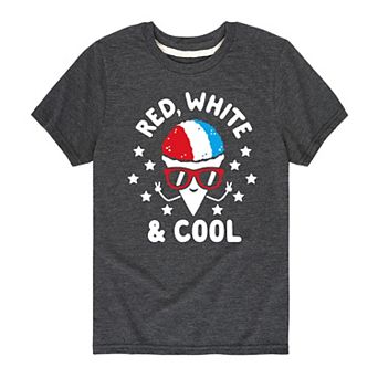 Boys 8-20 Red White And Cool Snocone Graphic Tee