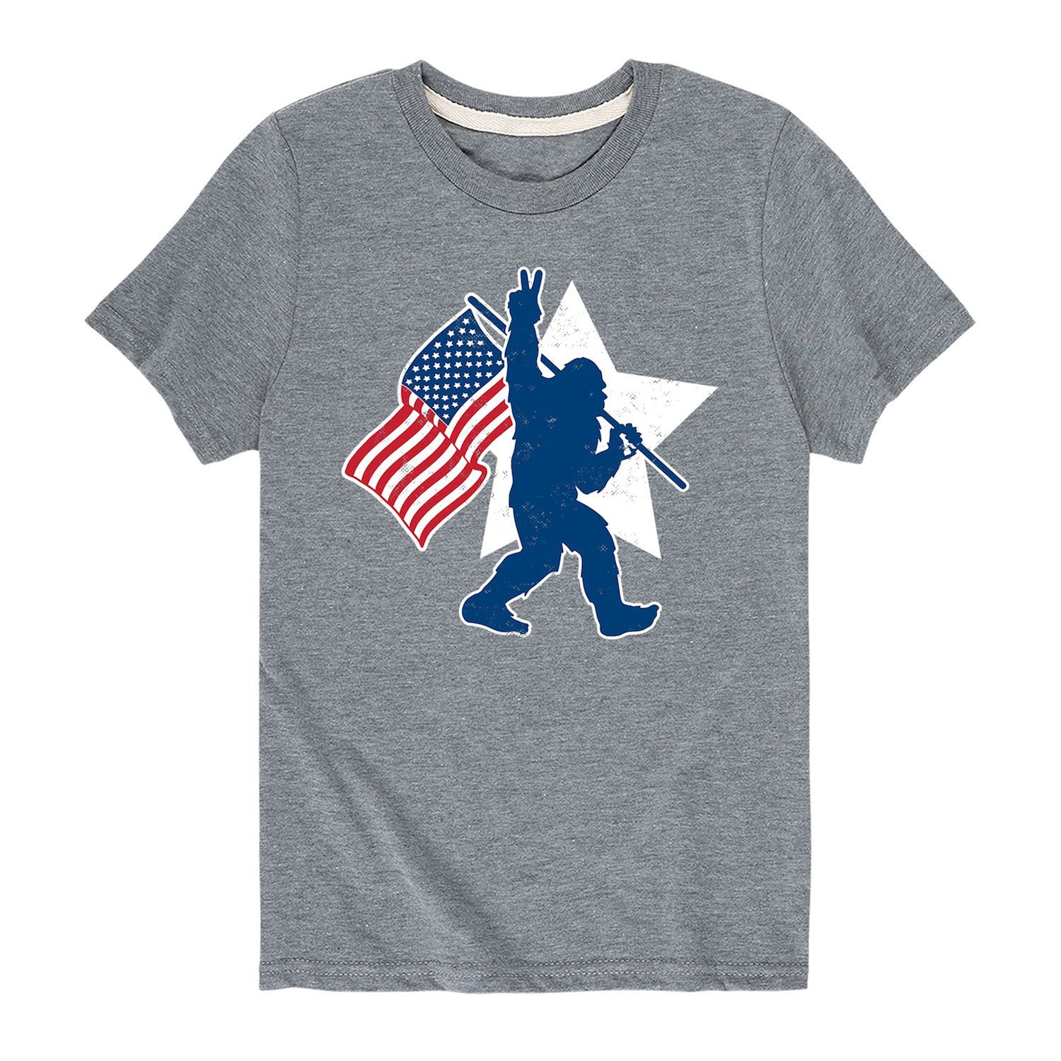 bigfoot flag shirt