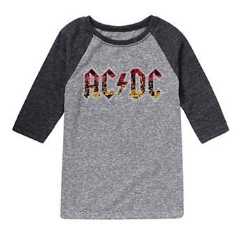 Boys 8-20 ACDC Logo Raglan Graphic Tee