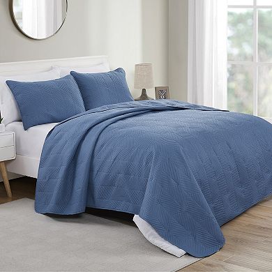 VCNY Home Hexa Geometric Quilt Set with Shams
