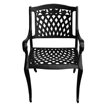Oakland Living Traditional Ornate Outdoor Patio Dining Chair