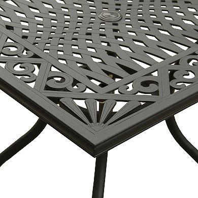 Oakland Living Ornate Outdoor Square Patio Dining Table