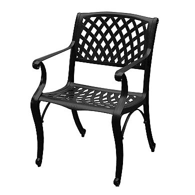 Oakland Living Modern Ornate Outdoor Patio Dining Table & Chair 5-piece Set
