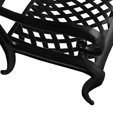 Oakland Living Ornate Outdoor Patio Dining Table & Chair 5-piece Set