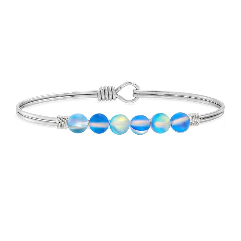 Luca & Danni Blue Quartz Stone Bracelet for Strength, Womens, Size: Petite