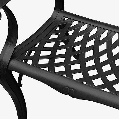 Oakland Living Ornate Style Round Patio Dining Table & Chair 5-piece Set