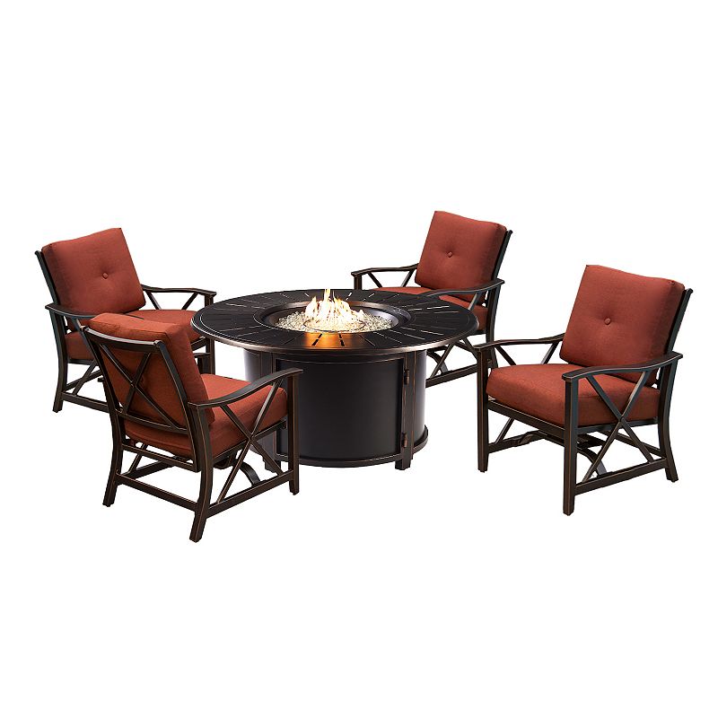 34116528 Oakland Living Round Antique-Inspired Fire Pit & P sku 34116528