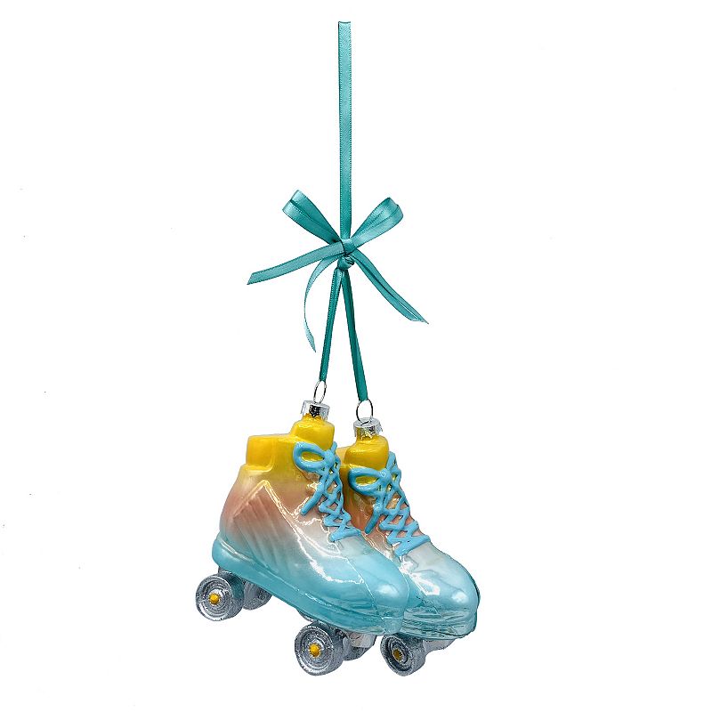 St. Nicholas Square Roller Skates Christmas Ornament, Multicolor