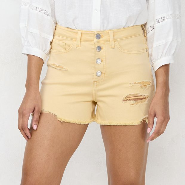 Women's LC Lauren Conrad 3.5 Cutoff High-Waisted Jean Shorts