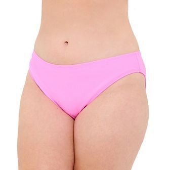 Juniors' Plus Size Ninety-Nine Degrees° High-Leg Swim Bottoms