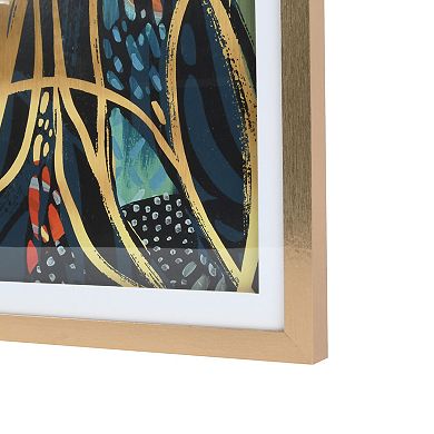 Metallic Abstract Framed Wall Art