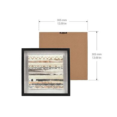 Abstract Deckled Shadowbox Framed Wall Art