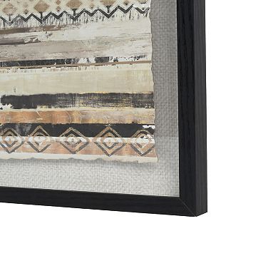 Abstract Deckled Shadowbox Framed Wall Art