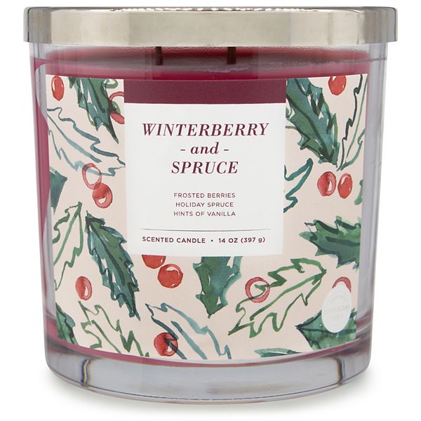 Sonoma Goods For Life® Winter Berry & Spruce 14oz. Candle Jar