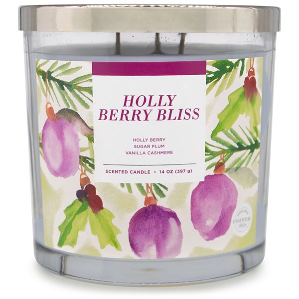 Sonoma Goods For Life® Holly Berry Bliss 14-oz. Candle Jar