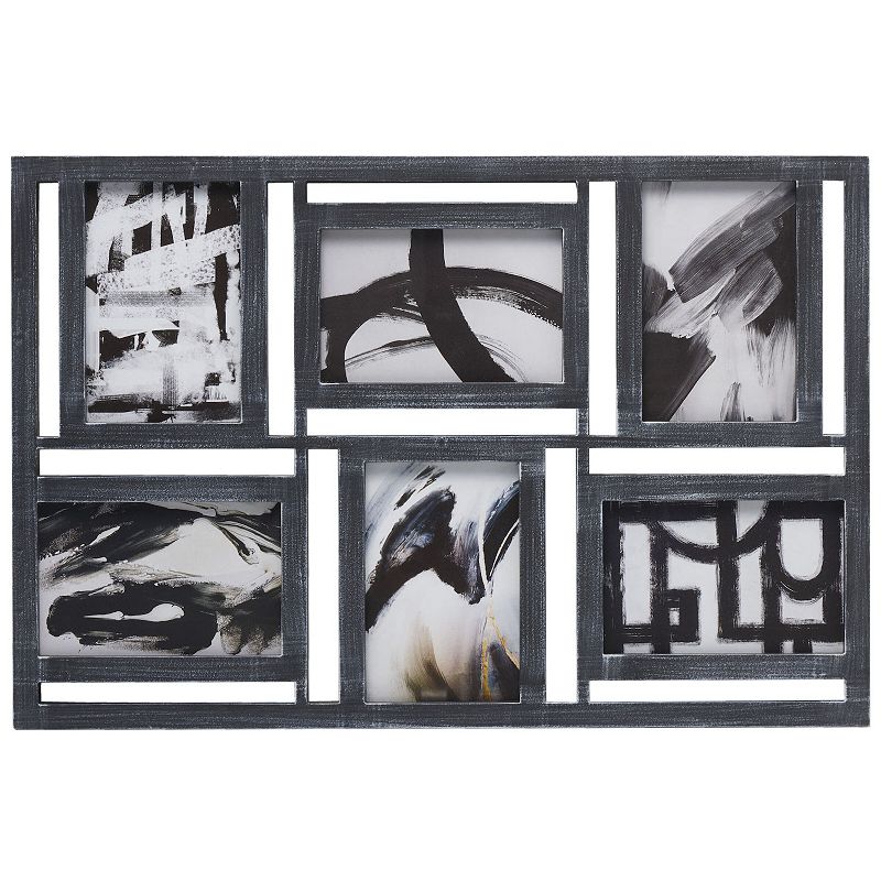 Melannco 6-Opening 4 x 6 Collage Frame, Black