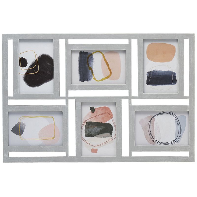 Melannco 6-Opening 4 x 6 Collage Frame, Grey