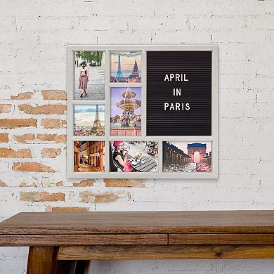 Melannco Letterboard 7-Opening Photo Collage Frame