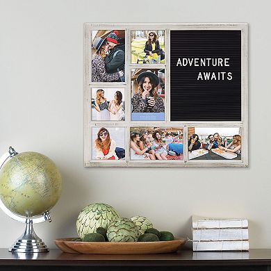 Melannco Letterboard 7-Opening Photo Collage Frame