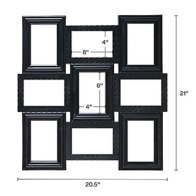 Melannco Trellis 9-Opening Wall Collage Frame