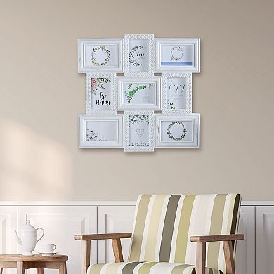 Melannco Trellis 9-Opening Wall Collage Frame